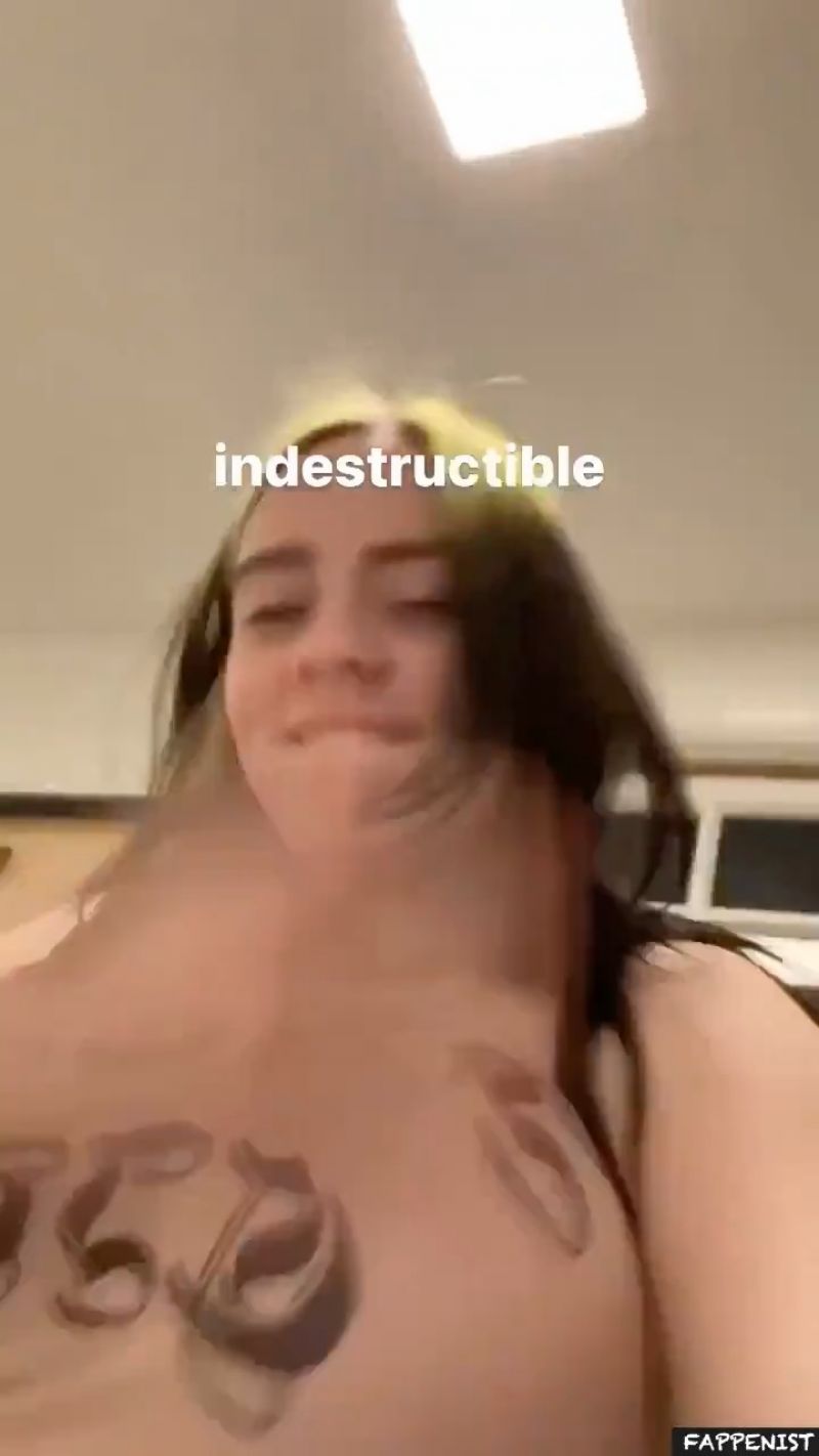 Billie Eilish Playing With Her Boobs Video - Fappenist